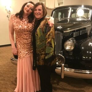 Elegant Pink Sequin Gown